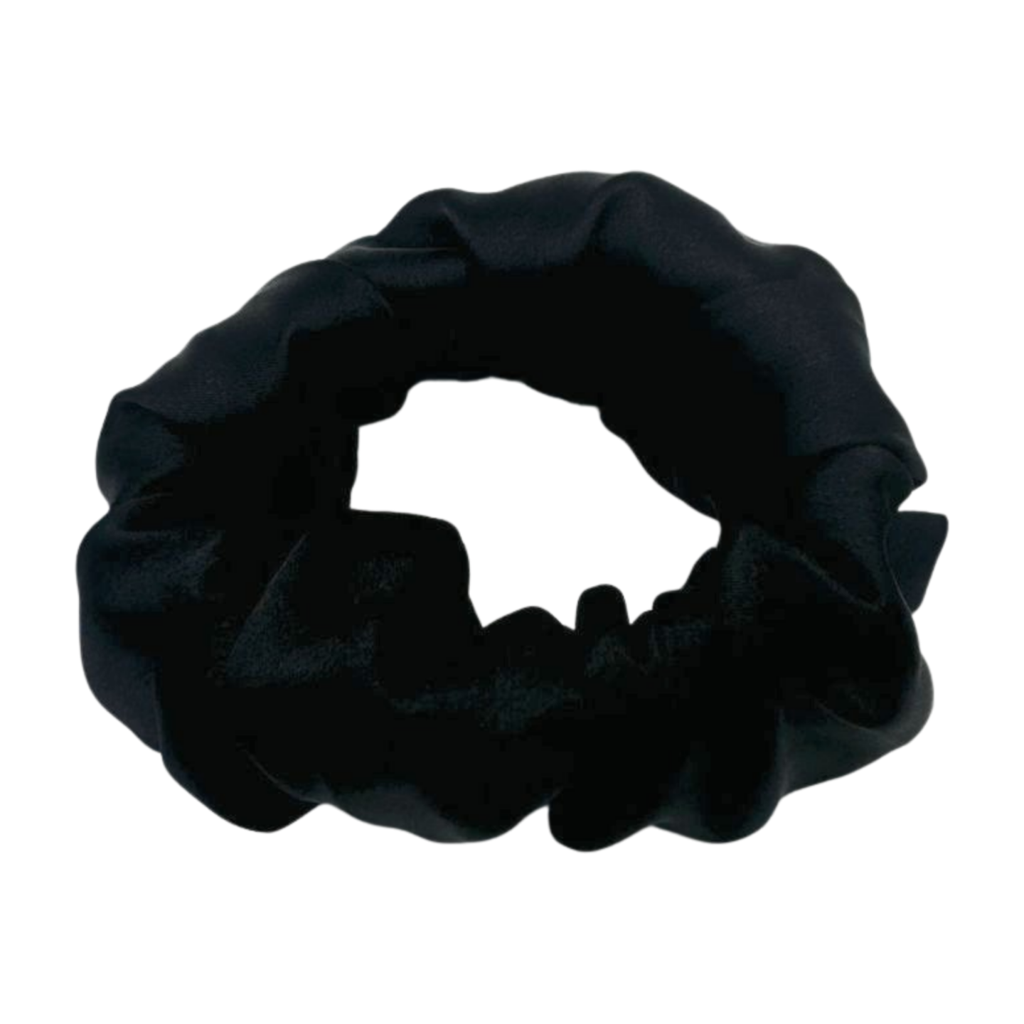 Black Satin Scrunchie
