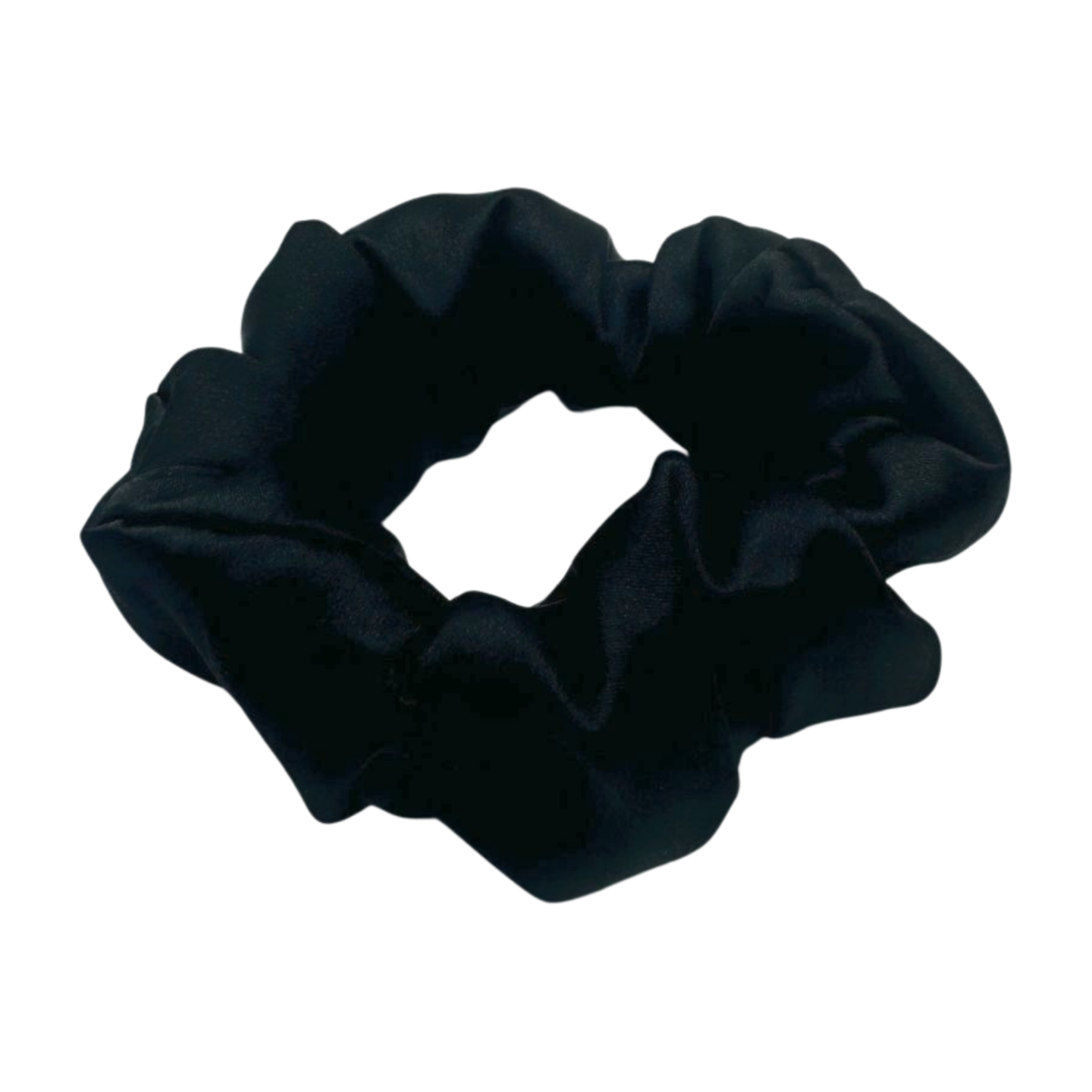 Black Satin Scrunchie